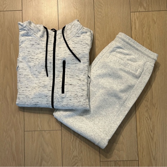 Men's Active CSG Speckled Full-Zip Hoodie & Jogger Set L/XL - Picture 2 of 12